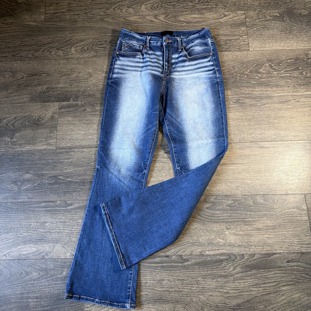Buckle Black Bootcut Jeans Sz 31x32 Y2K Western Cowgirl Stretch Denim Ranch